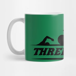 Threesome? Swimming Cycling Running Sports Tee Tshirt Mug